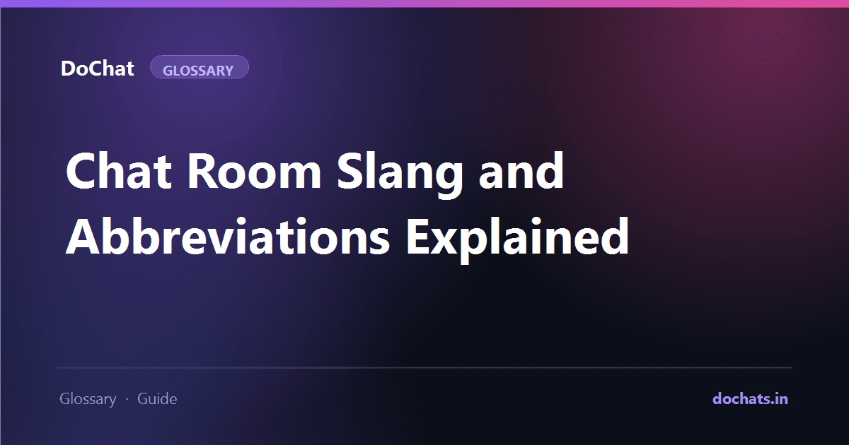 Illustration for an article explaining chat room slang and abbreviations