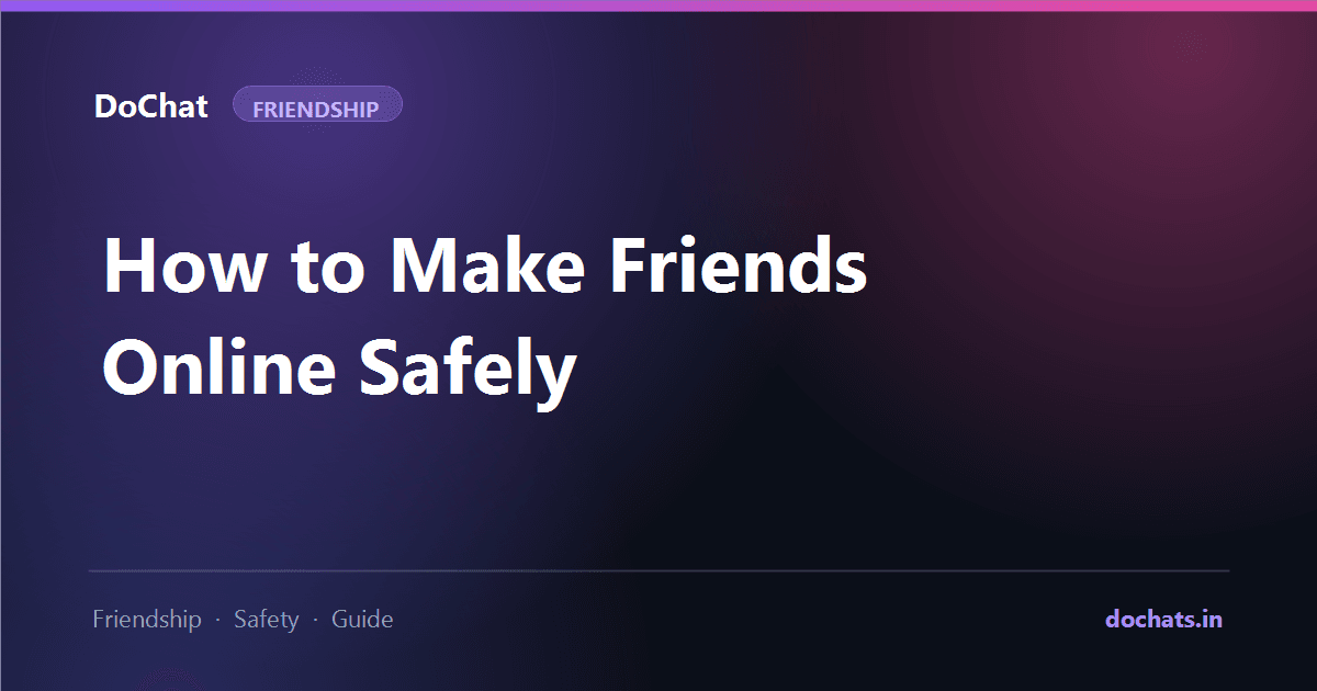 Illustration for an article about making friends online safely