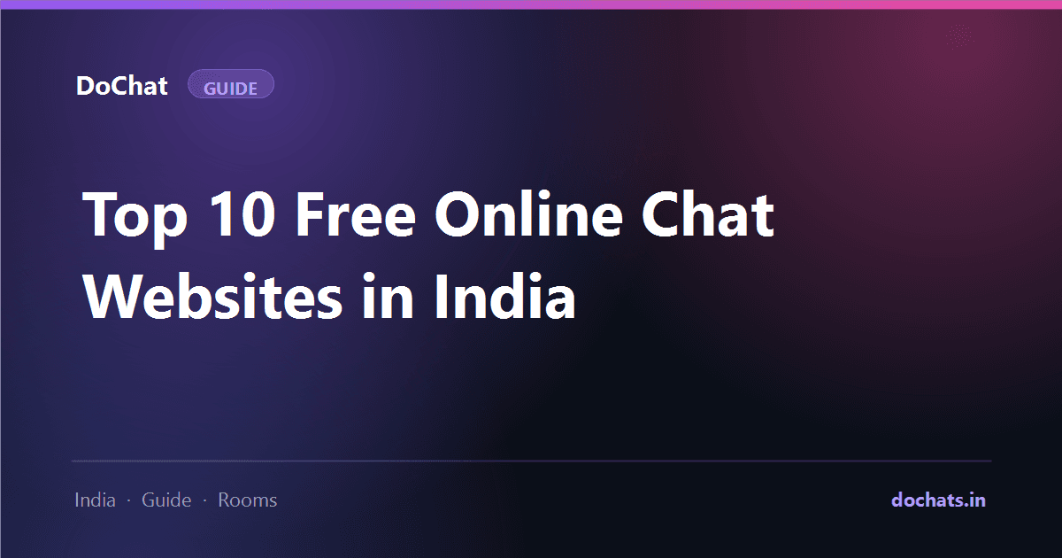 Illustration for an article about free online chat websites in India